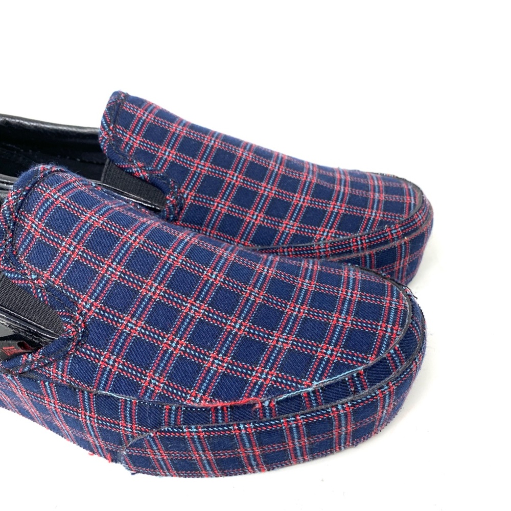 VANS Classic Slip Plaid Black Red Women Low Top Canvas Sneakers Size VN0A3JEZ458 - Picture 4 of 11